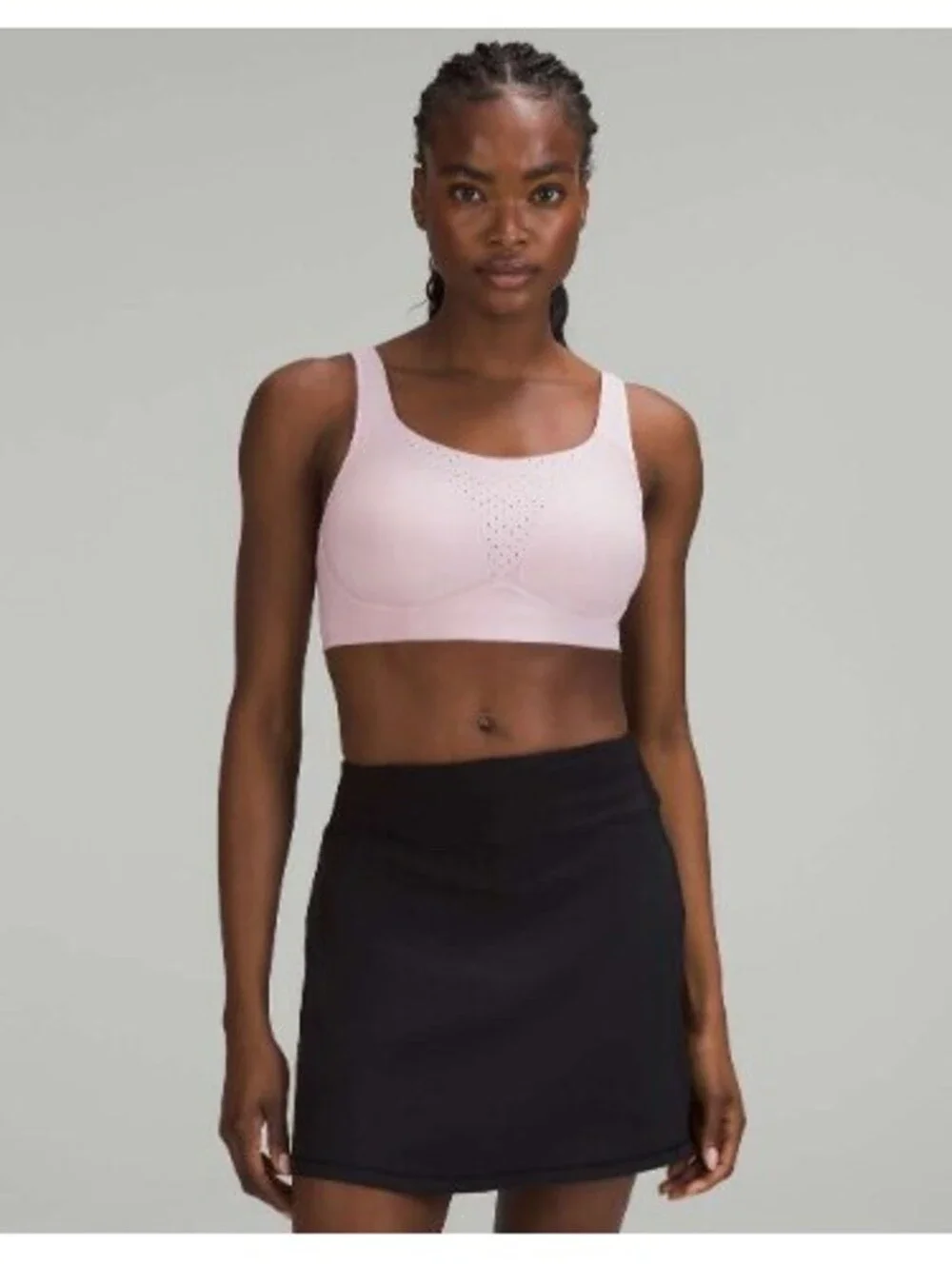 Lululemon Run times sports bra in lilac sweat wicking fabric size 36C